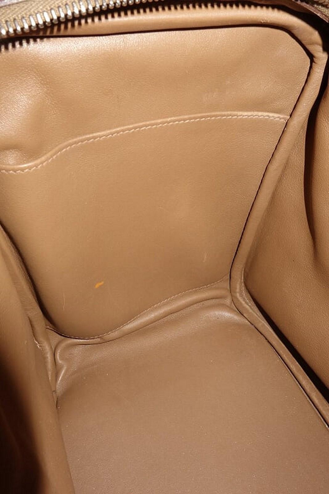 Hermès Lindy Hand Bag 2 ways Light Brown Swift Leather PHW 34 cm 12