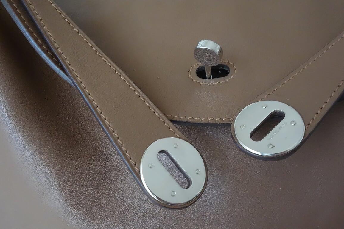 Women's Hermès Lindy Hand Bag 2 ways Light Brown Swift Leather PHW 34 cm