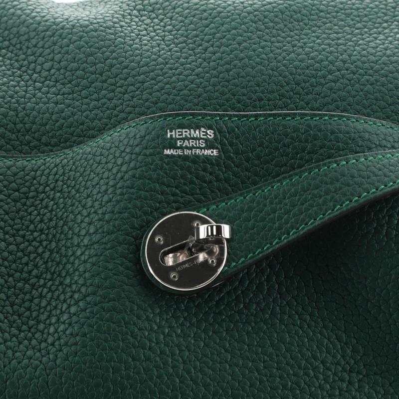 Hermes Lindy Handbag Clemence 30 In Good Condition In NY, NY
