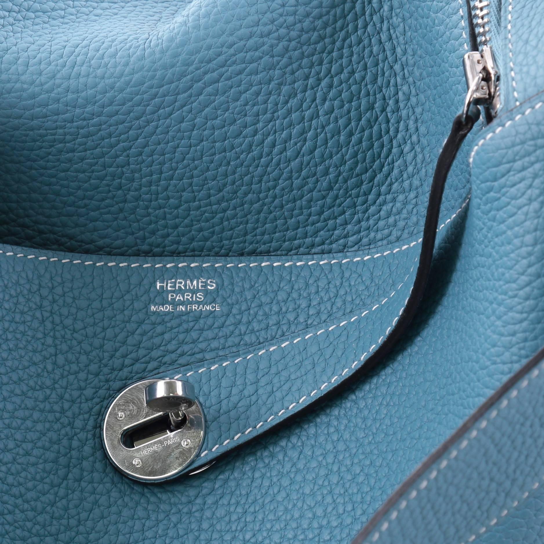 Women's or Men's Hermes Lindy Handbag Clemence 34