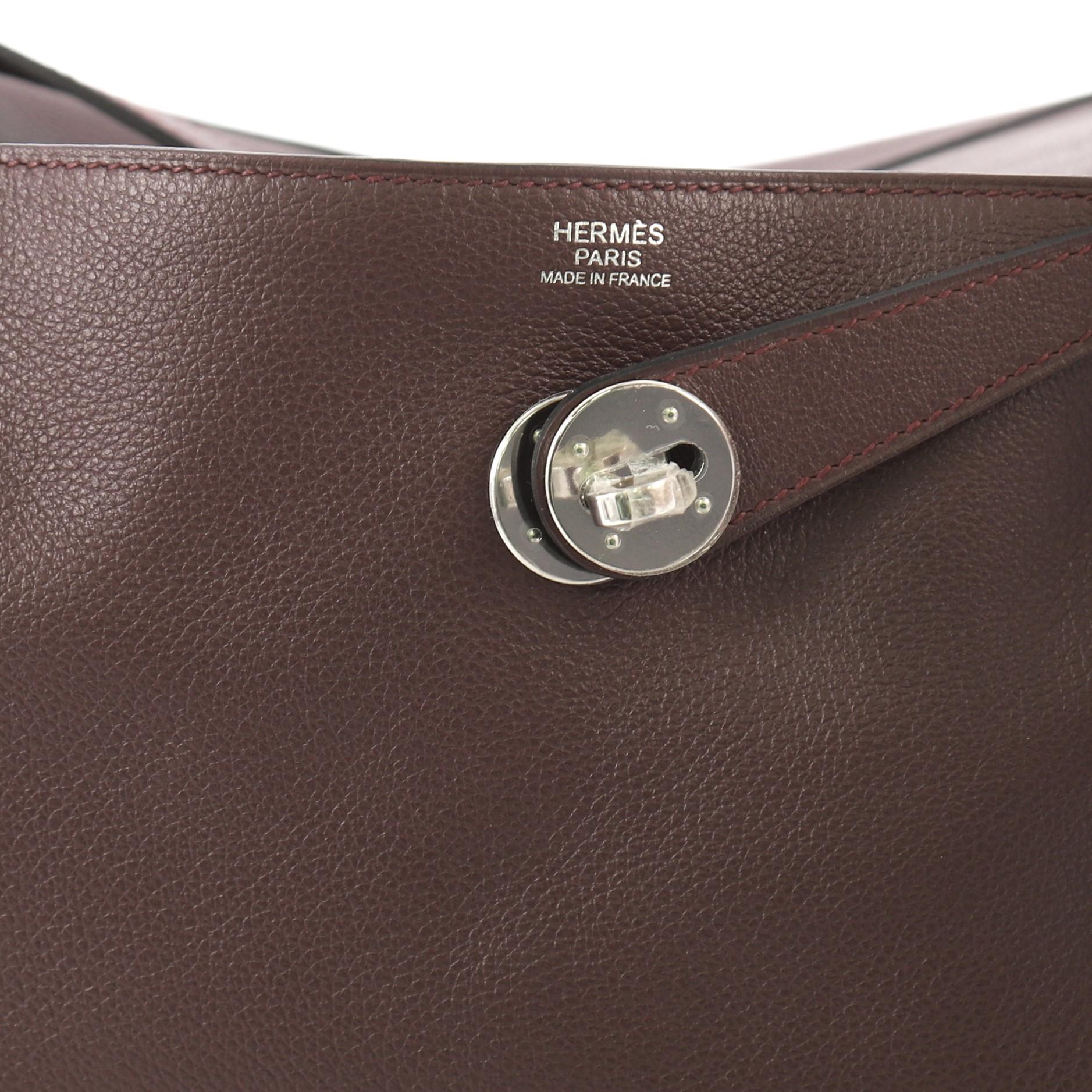 Black Hermes Lindy Handbag Evercolor 30
