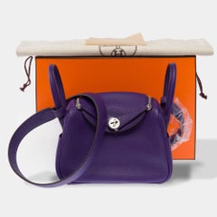 Sac à bandoulière Hermès Lindy violet