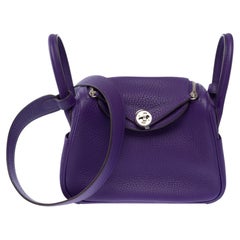 Sac à bandoulière Hermès Lindy violet