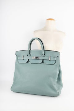Hermès Linen-blue Bag 'Top with Straps', 2009