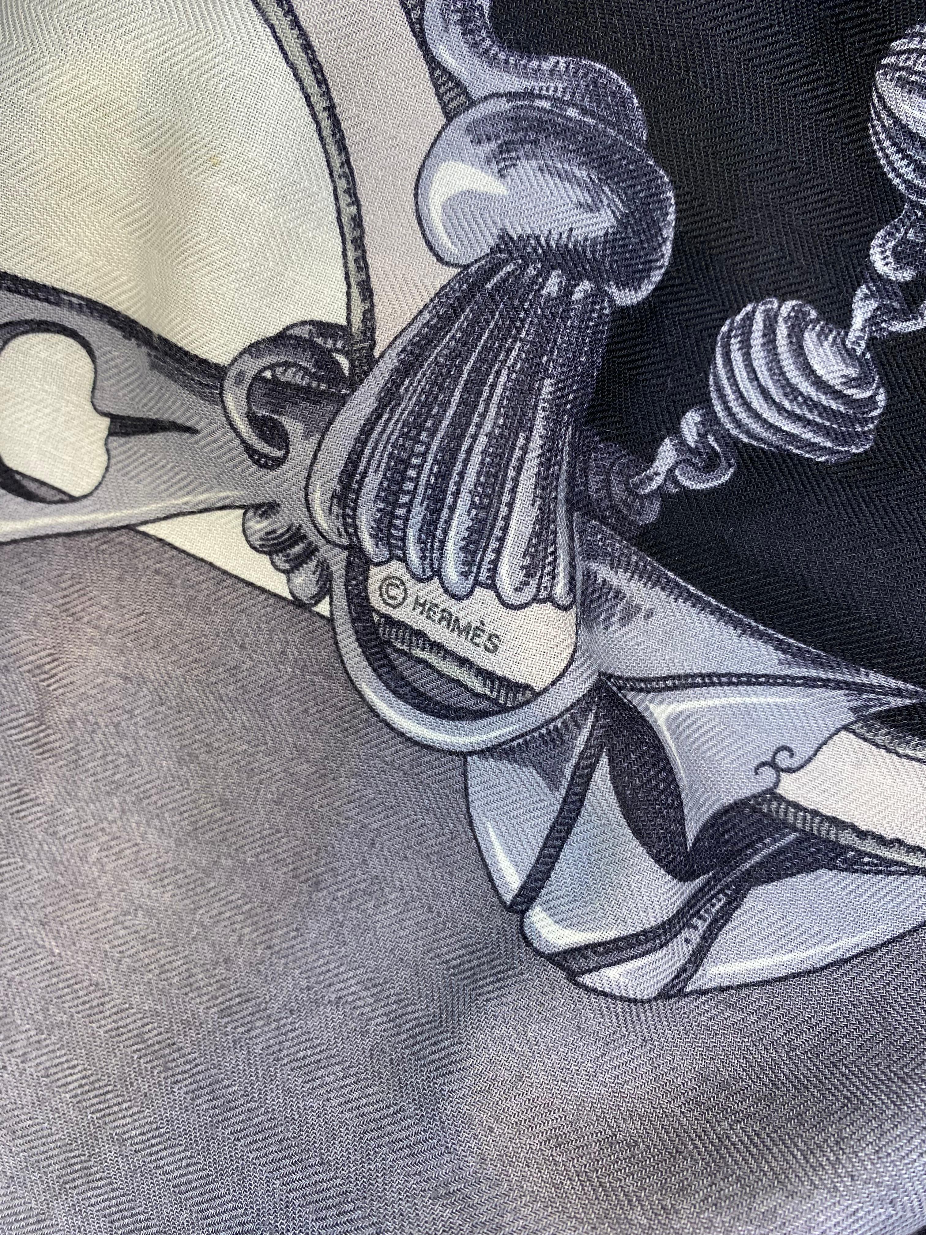 Hermes L'instruction Du Roy En L'Exercice De Monter A Cheval Cashmere/ Silk en venta 4