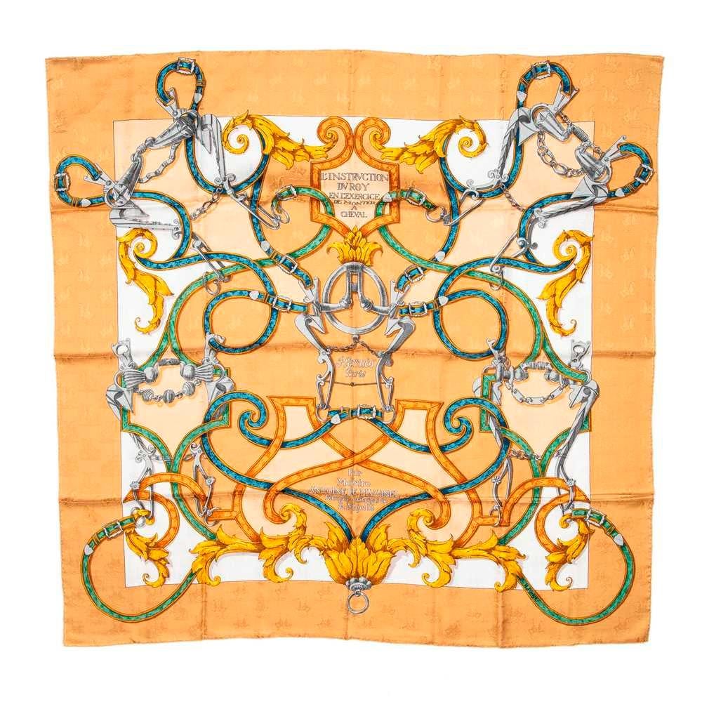Arancia Sciarpa in seta Hermès 