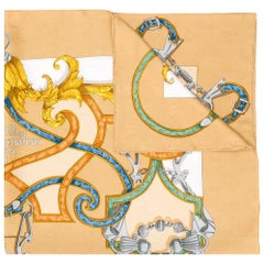 Sciarpa in seta Hermès "L'Instrvction dv Roy en l'Exercice de Monter a Cheval".