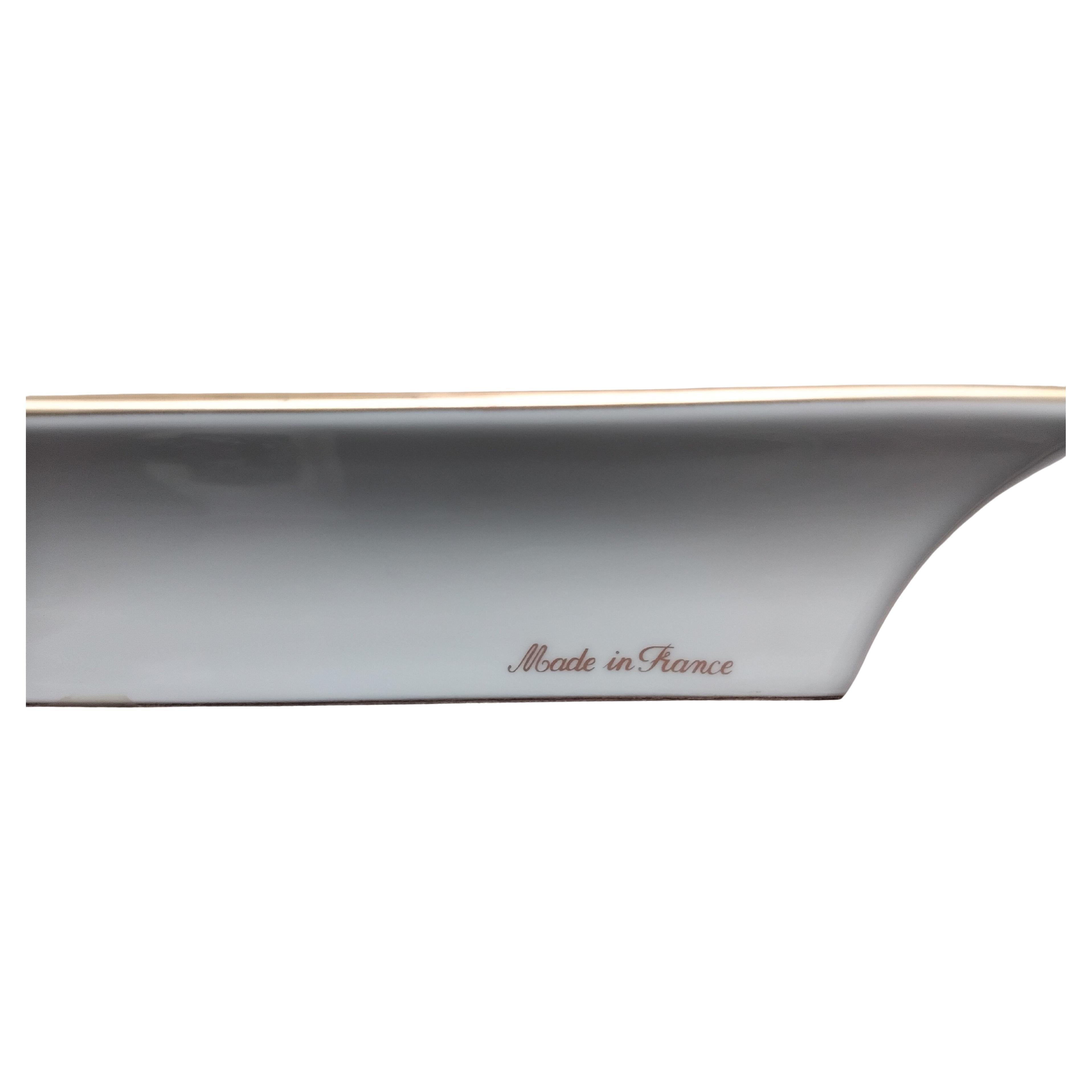 Hermès Lion Ashtray Change Tray Porcelain Gold For Sale 6