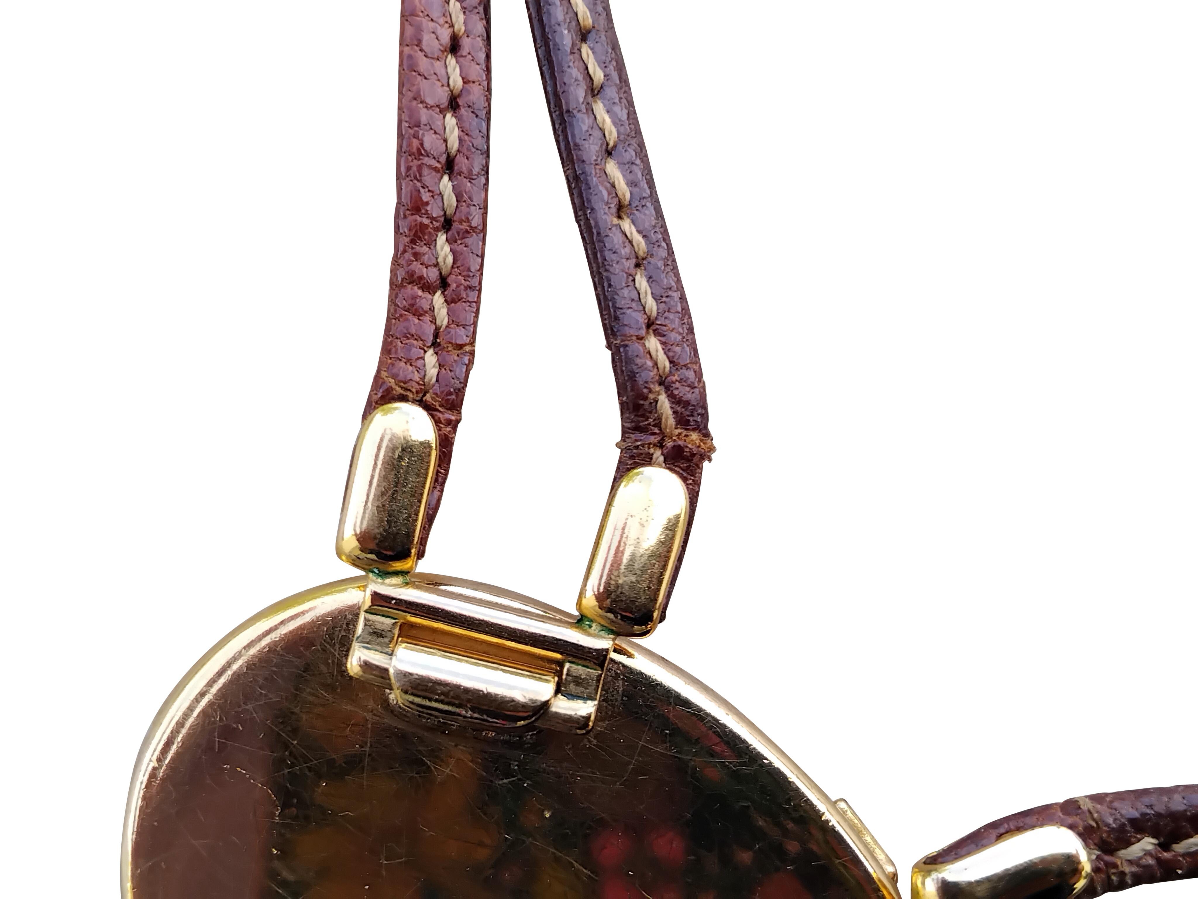 Hermès Juego Joyas Leones Collar Pulsera Pendientes Oro Verde Hdw en venta 15