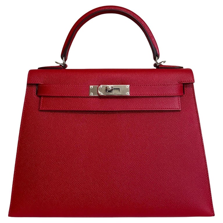 Hermès Terre Cuite Ostrich Leather Kelly 28cm Sellier at 1stDibs