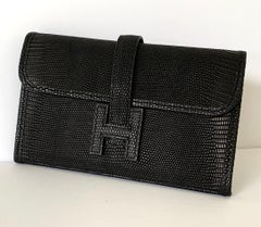 Hermes Lizard Black Mini Jige Rare