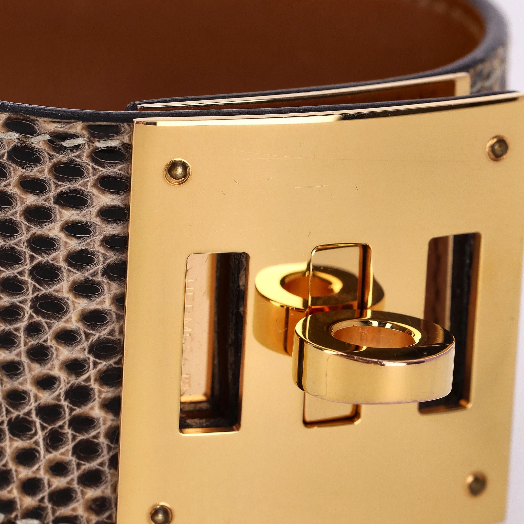 Hermes Pulsera Kelly Perro Piel de Lagarto en venta 2
