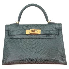 Hermes Lizard Vert Cypres Mini Kelly