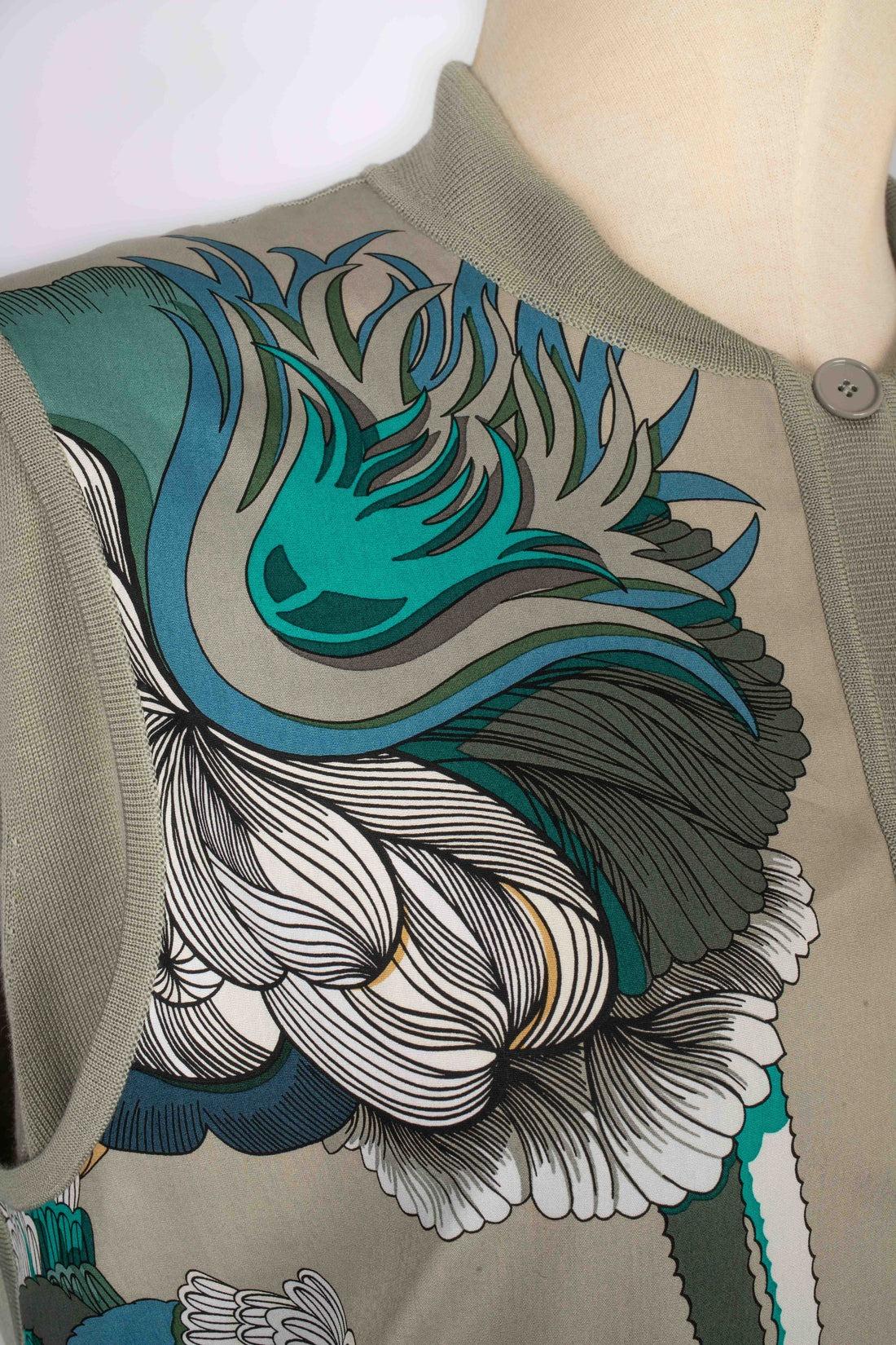 Hermès Long Cotton and Wool Cardigan For Sale 3