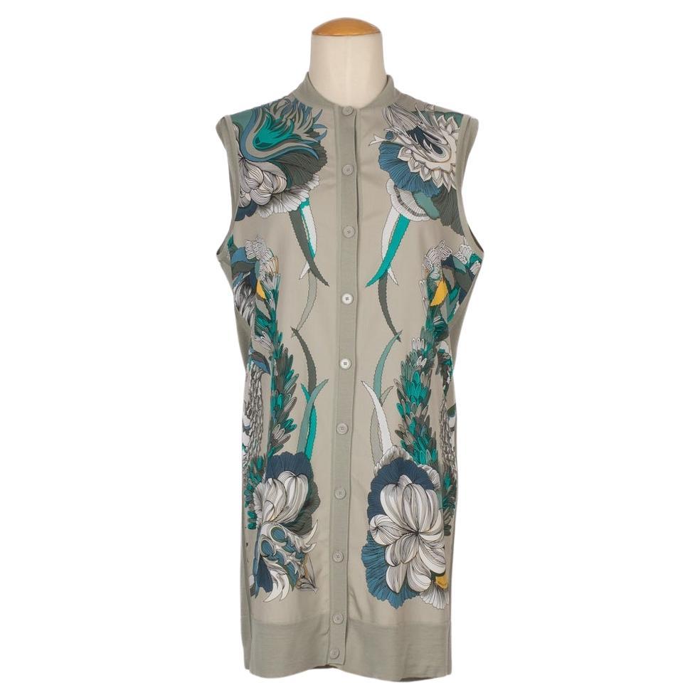 Hermès Long Cotton and Wool Cardigan For Sale