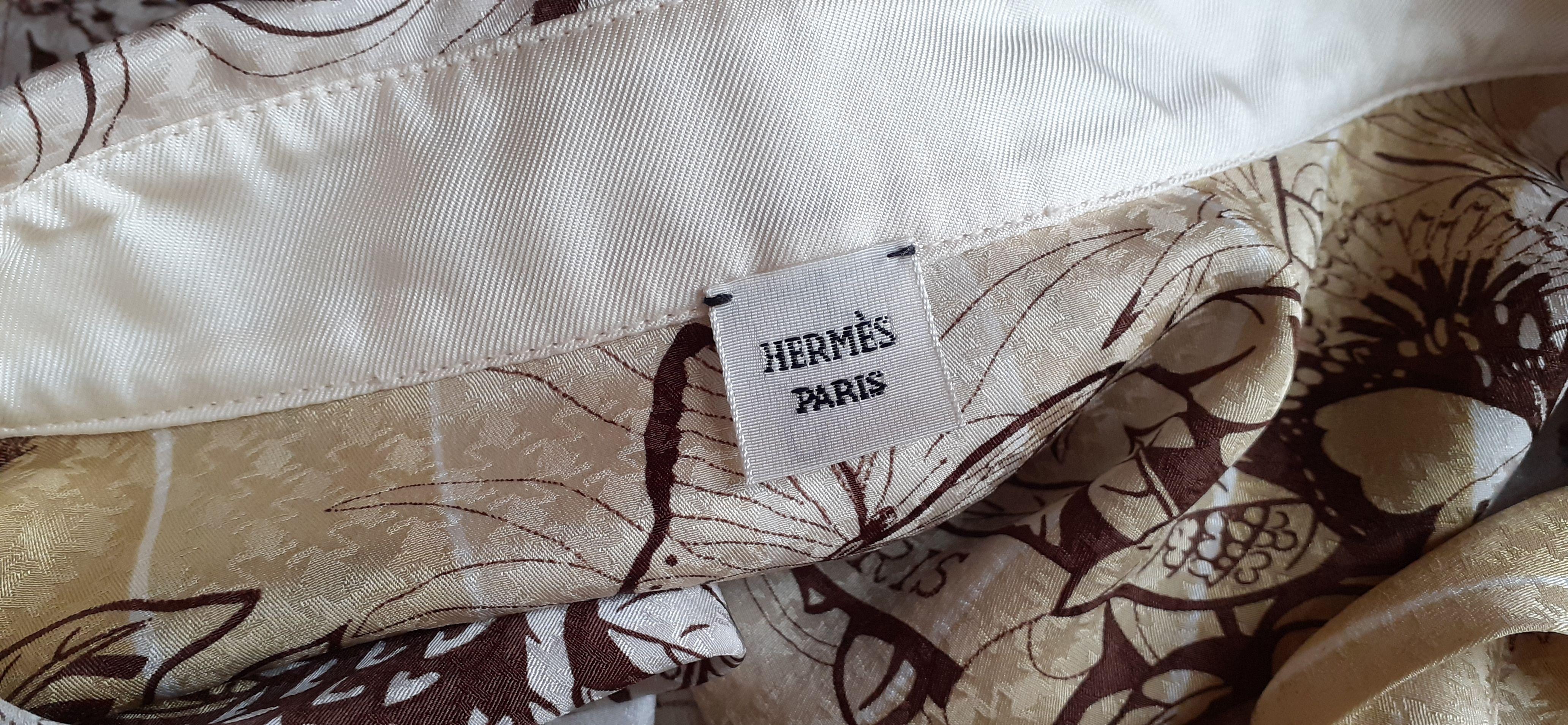 Hermès Long Dress Jungle Love Rainbow Cheetahs Pattern Cashmere Silk Size S/M en vente 15