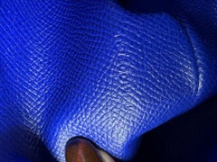 Hermes Long Epson Bearn Gusset Electrique Bleu Wallet