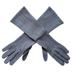 Hermès Long Ghillies Gloves Leather Silk Size 7