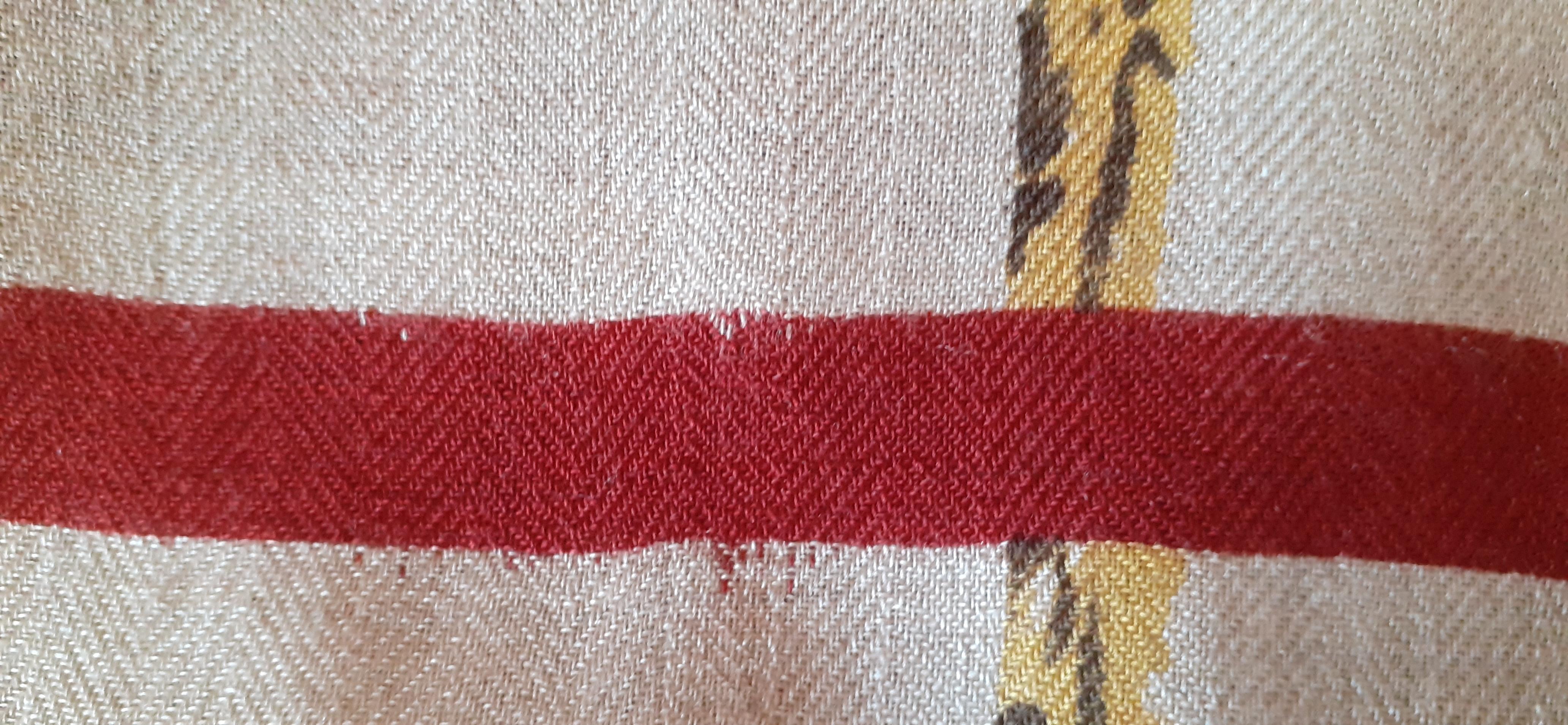 Écharpe longue Hermès Cachemire et soie imprimé bambou en vente 12