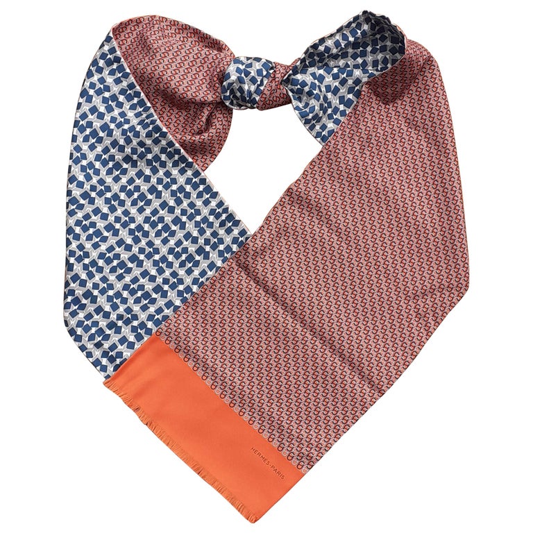 Mens Scarf Hermes Neck Scarf Hermes Silk Scarf Men Hermes Silk