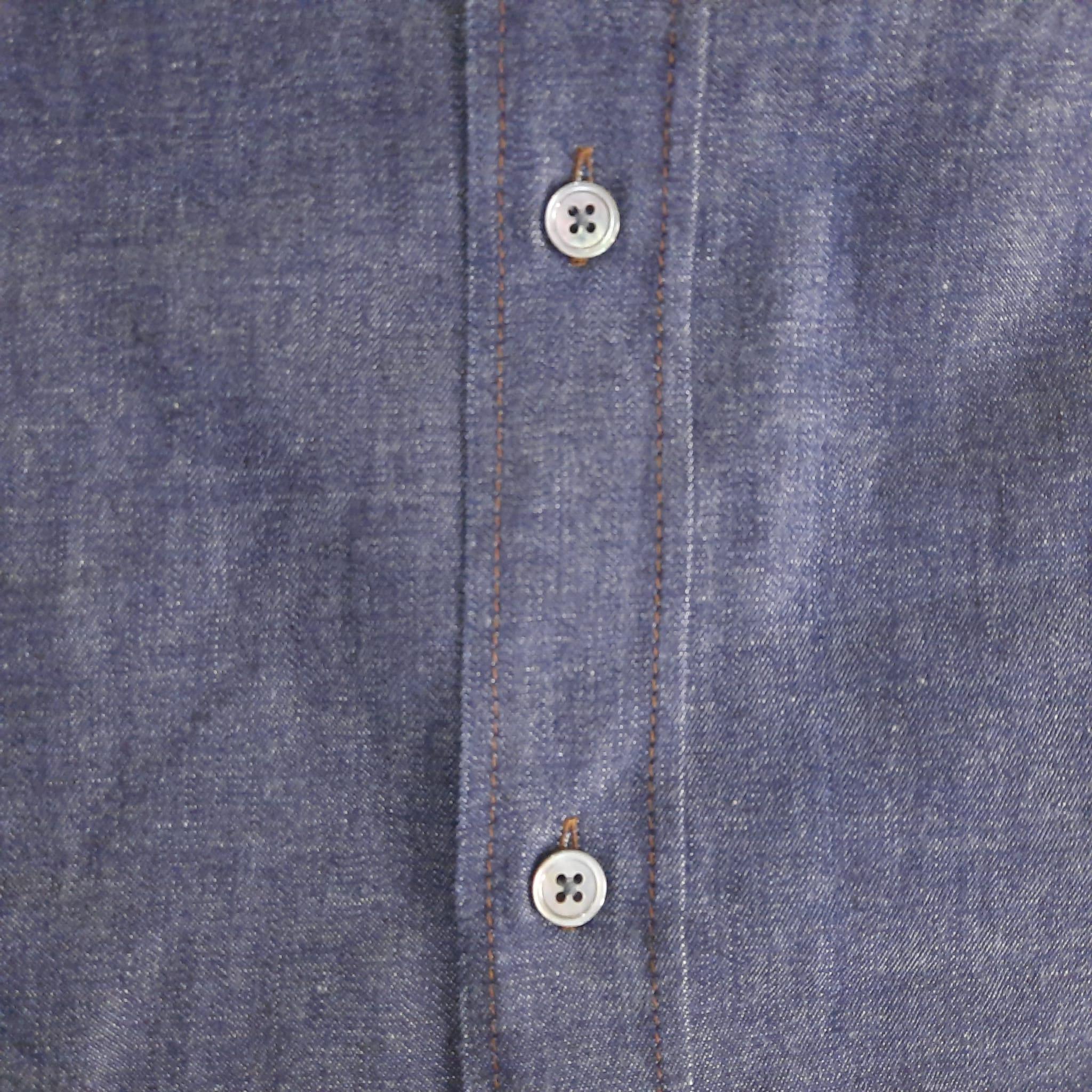 Hermes Long sleeve Indigo Size 39  Sporty fit denim shirt For Sale 1