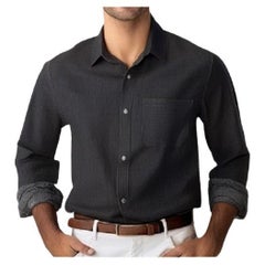 Hermes Long sleeve Indigo Size 39 Sporty fit denim shirt