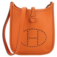 Hermes Long Strap Evelyne Crossbody Bag Clemence TPM