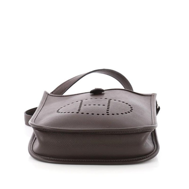 Hermes Long Strap Evelyne Crossbody Bag Epsom TPM at 1stDibs