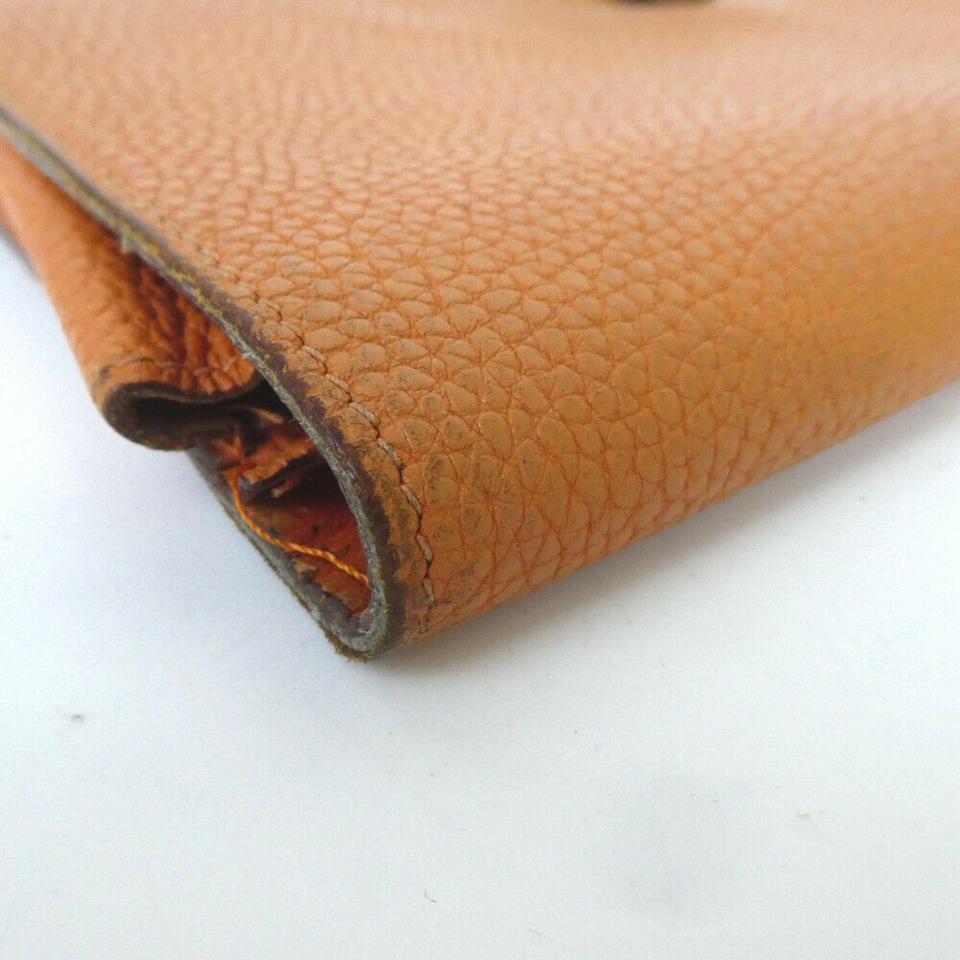 Hermès Long Wallet Dogon Wallet 860019 Brown Leather Clutch 4