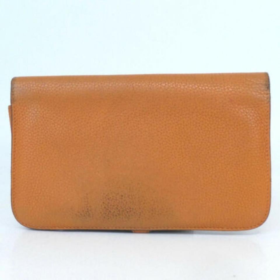 Hermès Long Wallet Dogon Wallet 860019 Brown Leather Clutch 5