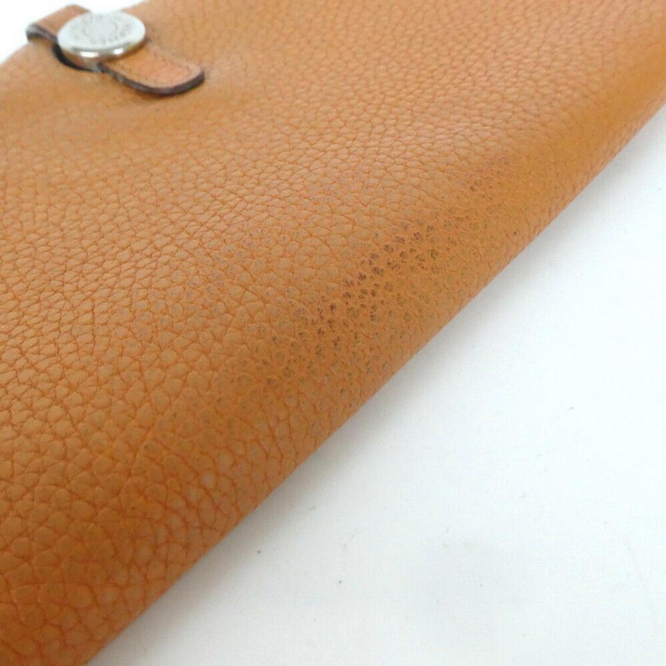 Hermès Long Wallet Dogon Wallet 860019 Brown Leather Clutch 6