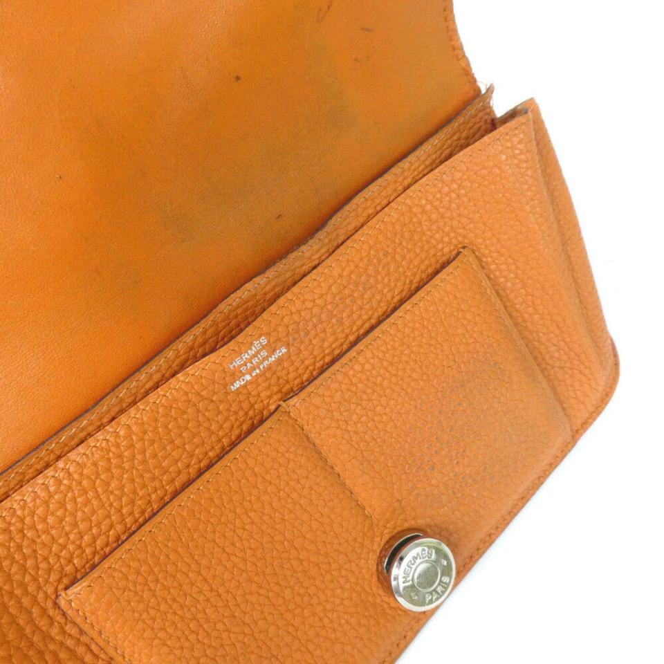 Hermès Long Wallet Dogon Wallet 860019 Brown Leather Clutch 2