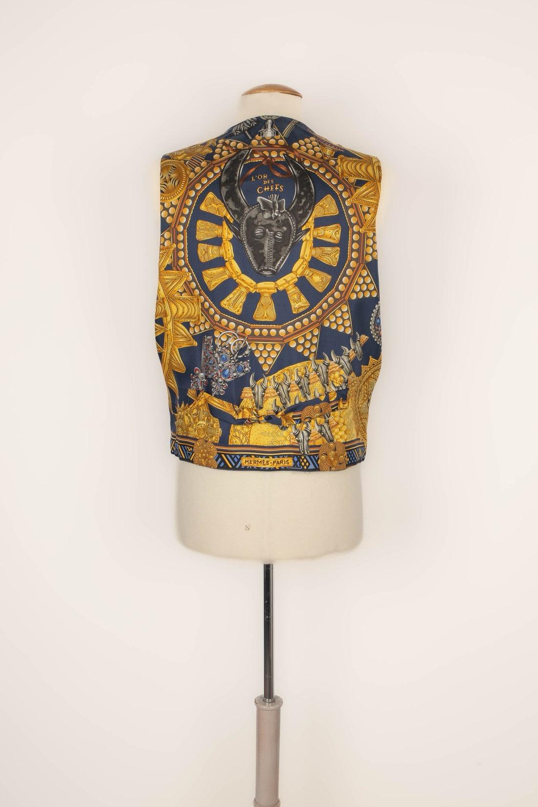 Black Hermès 'L'or des Chefs' Men Vest, 1997