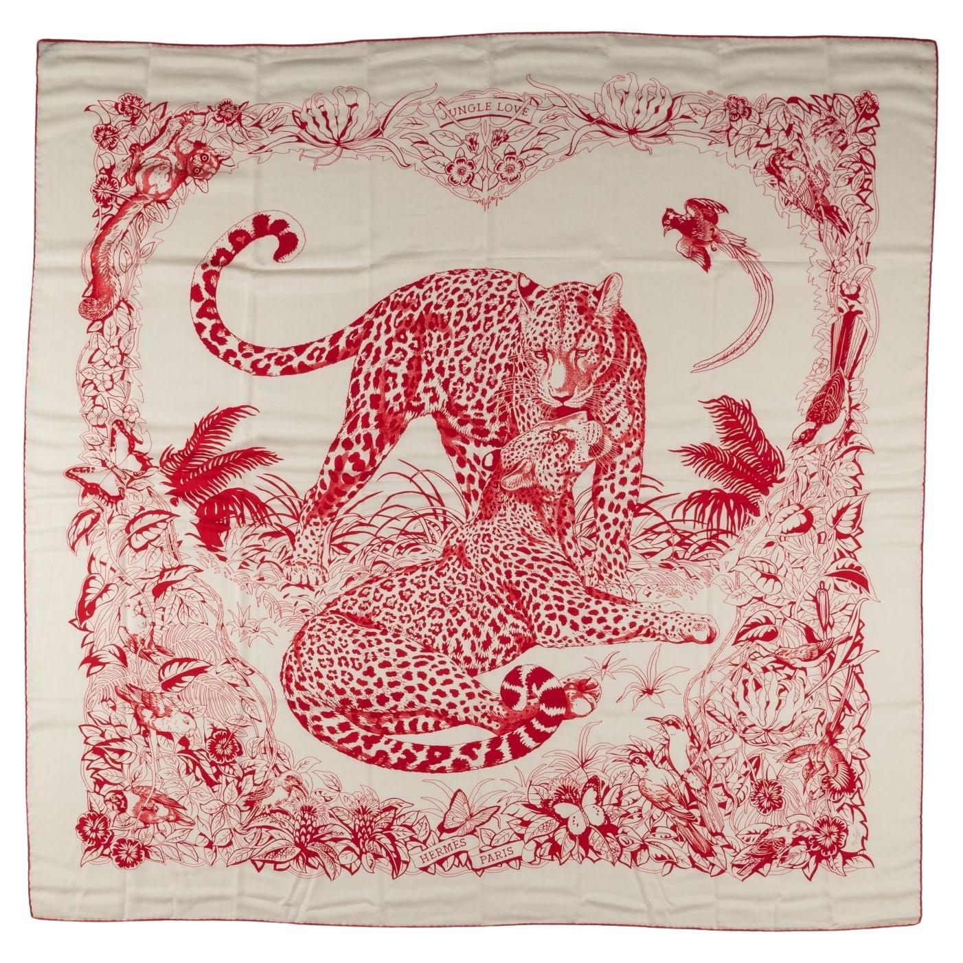 Hermès "Love Tattoo" Jungle Love Shawl For Sale