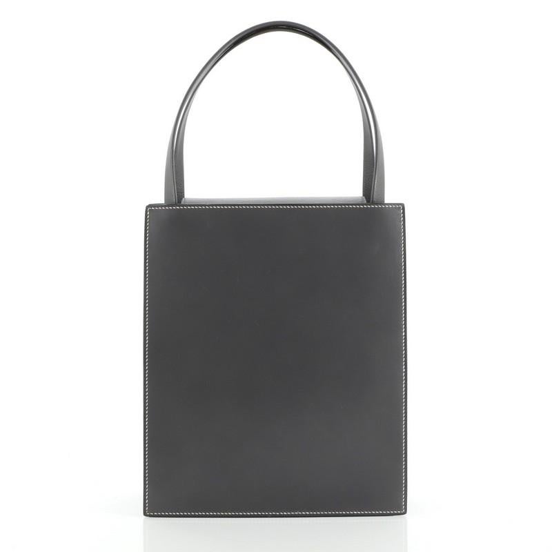 Hermes Lucy Tote Leather MM In Good Condition In NY, NY
