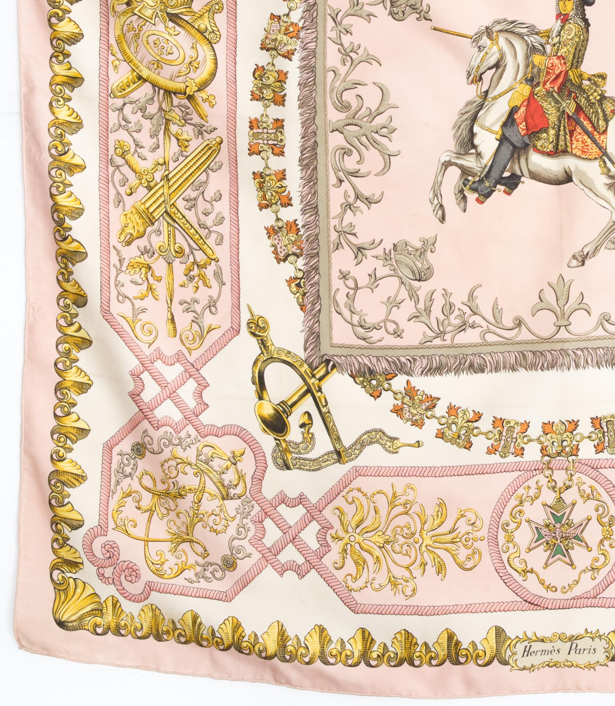 Hermes Ludovicus Magnus von F. de la Perriere Seidenschal für Damen oder Herren im Angebot