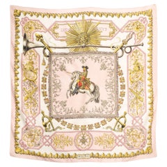 Sciarpa in seta Hermes Ludovicus Magnus by F. de la Perriere