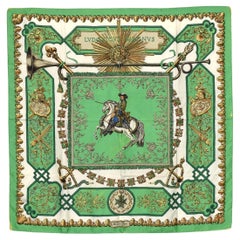 Retro Hermes Ludvicus Magnus Silk Scarf Scarf Neckerchief