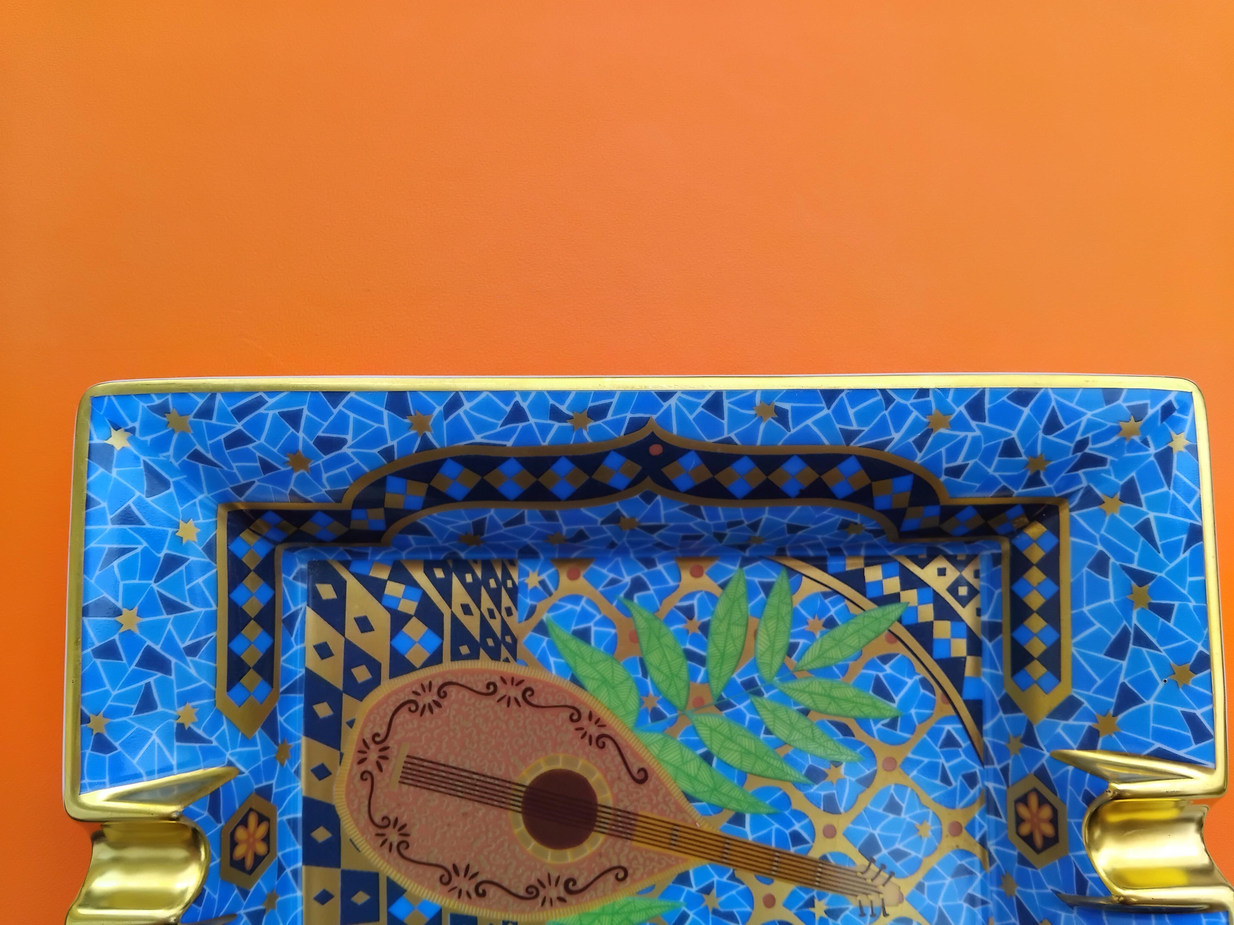 Hermès Lute Oud Cigar Ashtrayb Change Tray Porcelain Gold عود 6