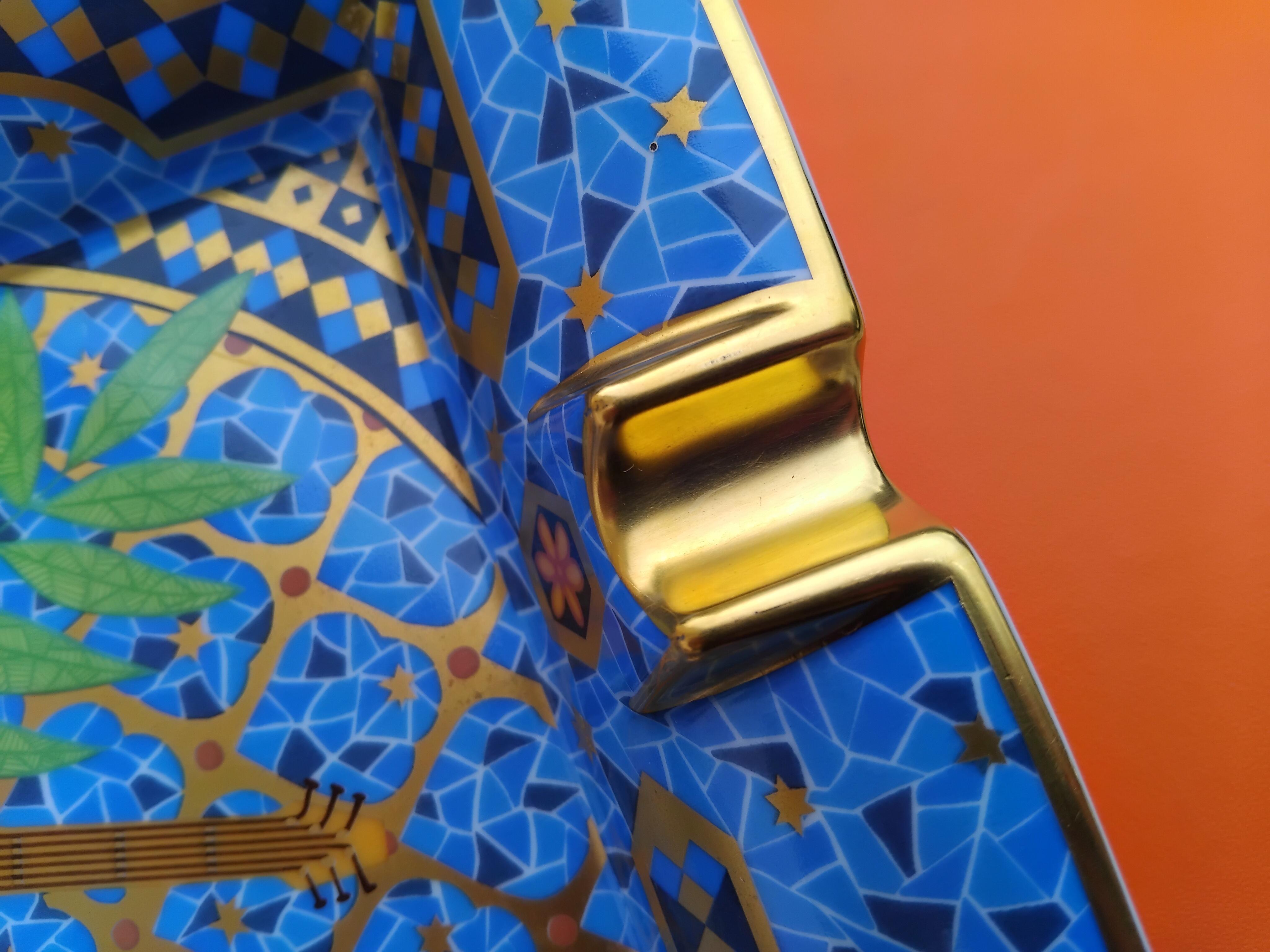 Hermès Lute Oud Cigar Ashtrayb Change Tray Porcelain Gold عود 7