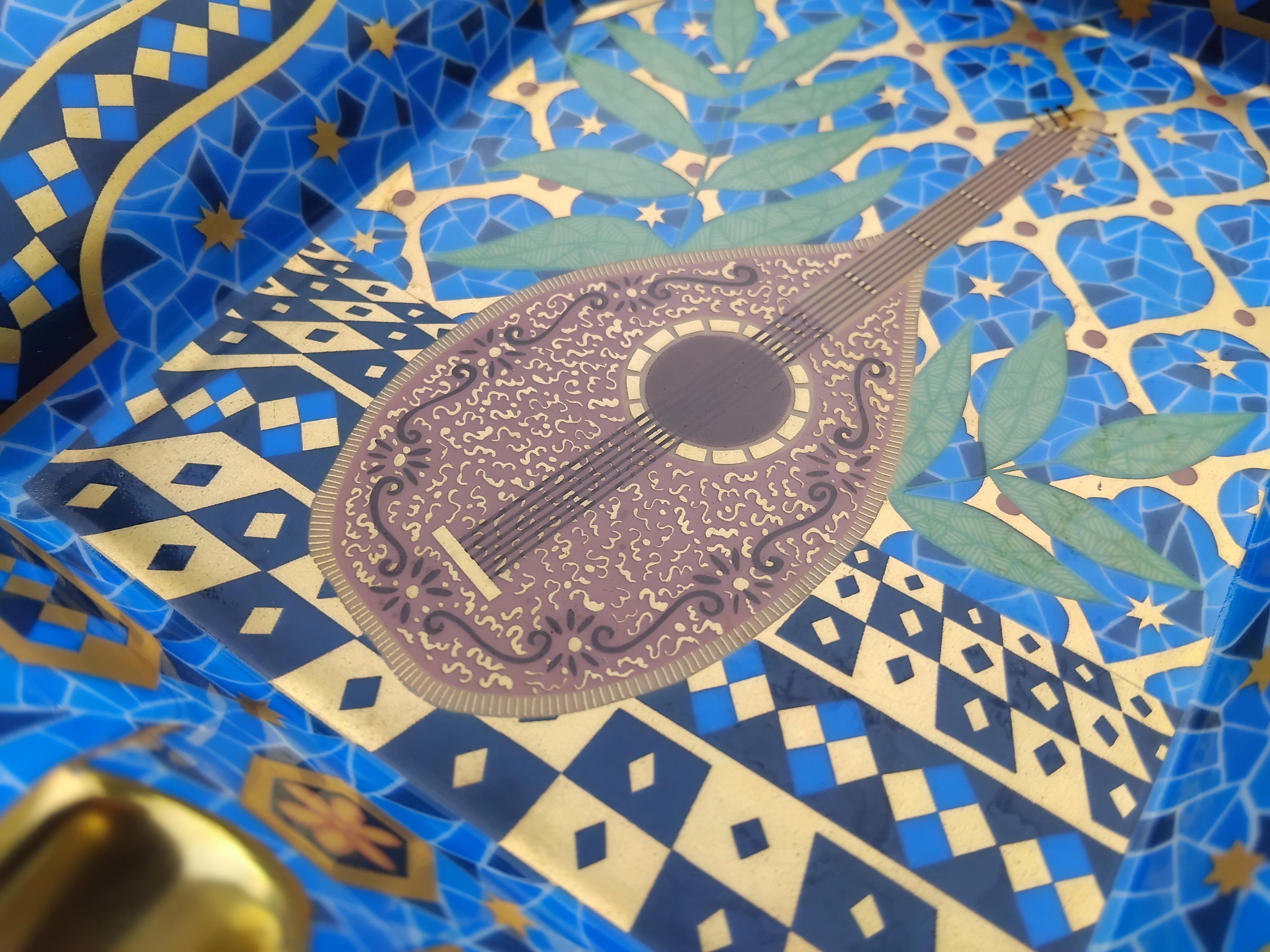 Hermès Lute Oud Cigar Ashtrayb Change Tray Porcelain Gold عود 2