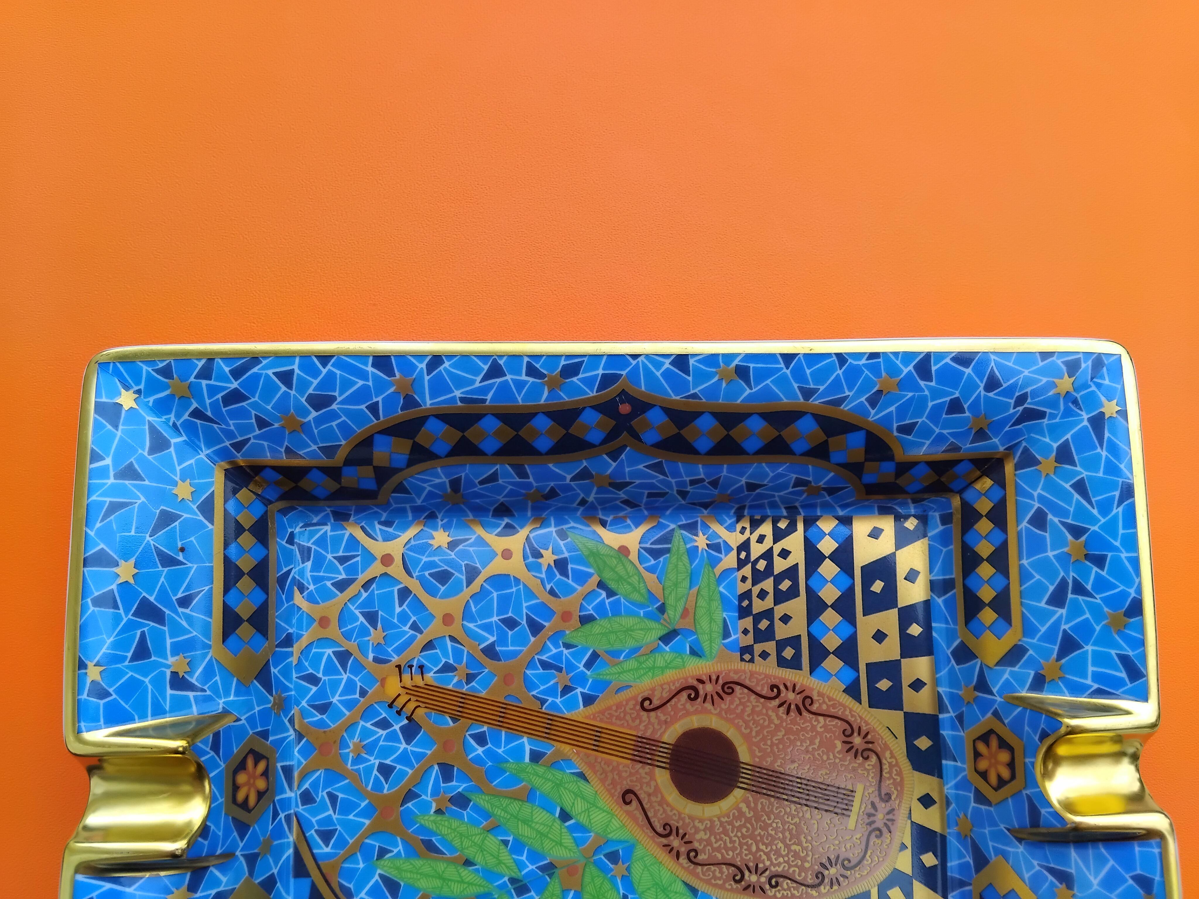 Hermès Lute Oud Cigar Ashtrayb Change Tray Porcelain Gold عود 4