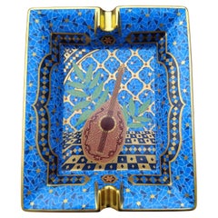 Hermès Lute Oud Cigar Ashtrayb Change Tray Porcelain Gold عود