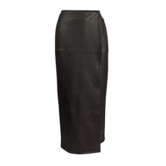Hermes Midi Wrap Skirt Deer Leather 38 / 4