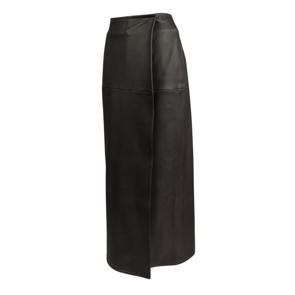 leather wrap skirt