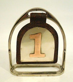 Hermes Luxury Vintage Stirrup  Polo / Equestrian Trophy, France, 1940s