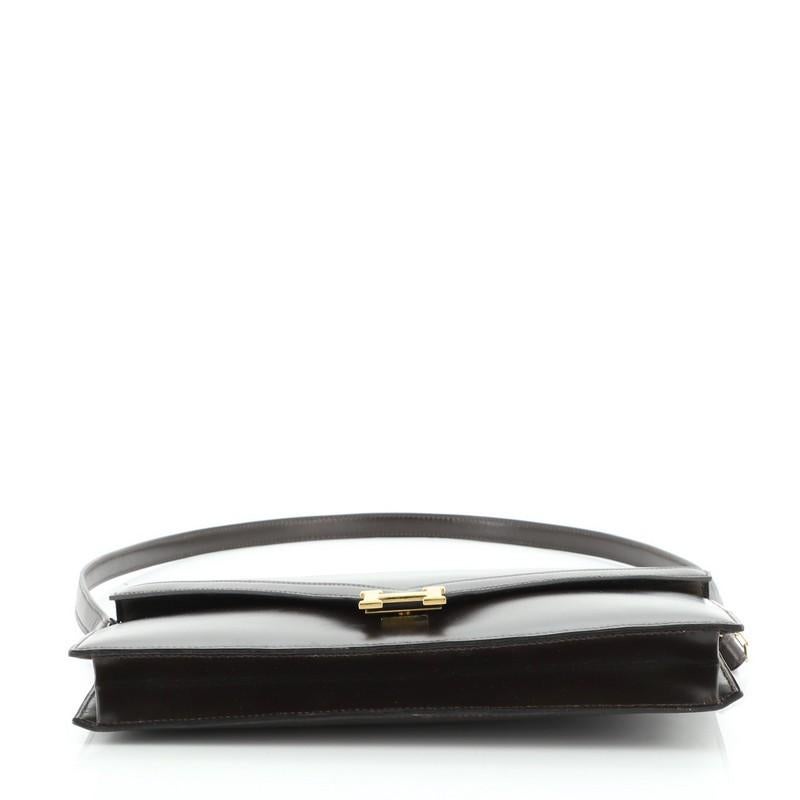 Hermes Lydie Convertible Clutch Box Calf In Good Condition In NY, NY