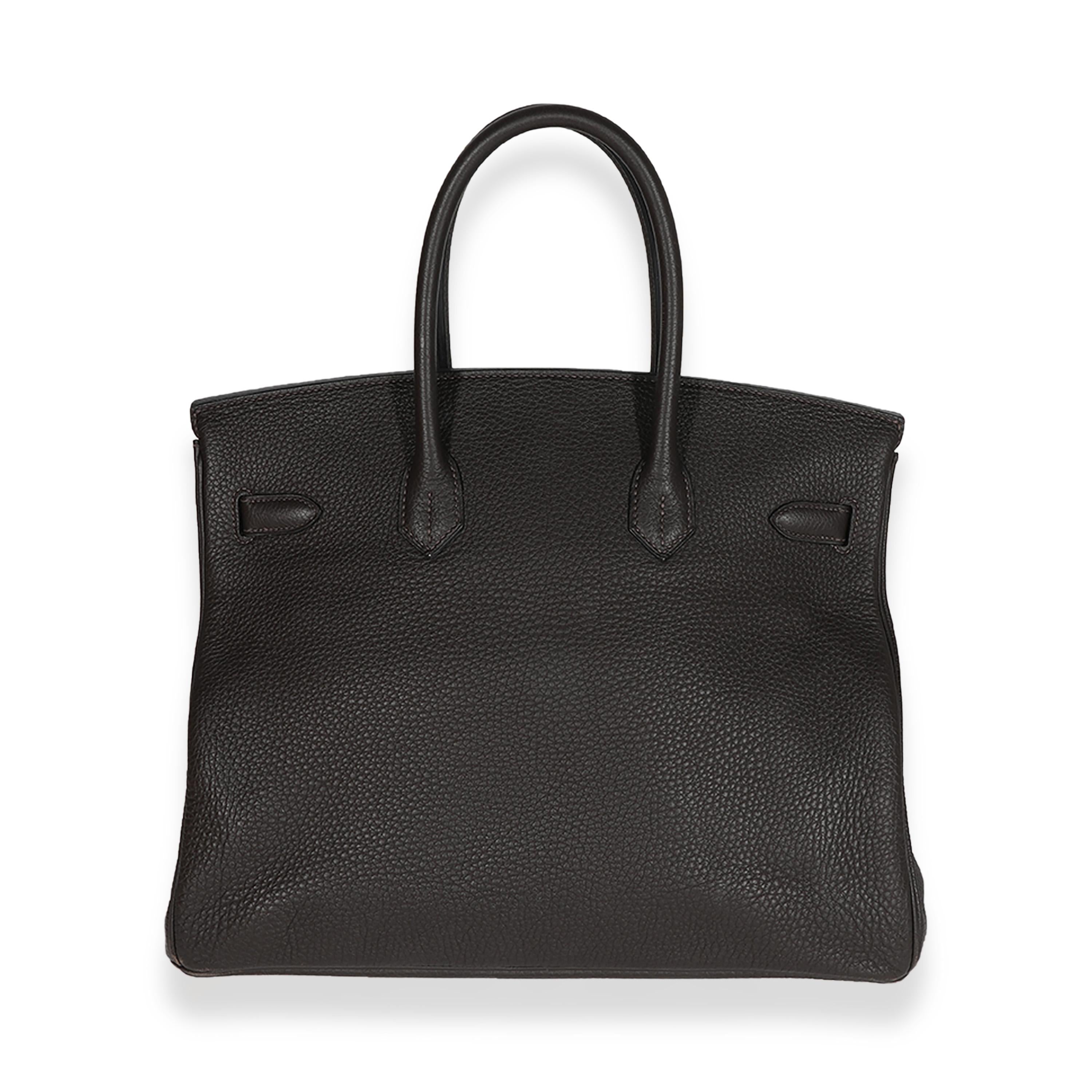 Hermès Macassar Togo Birkin 35 PHW In Excellent Condition In New York, NY