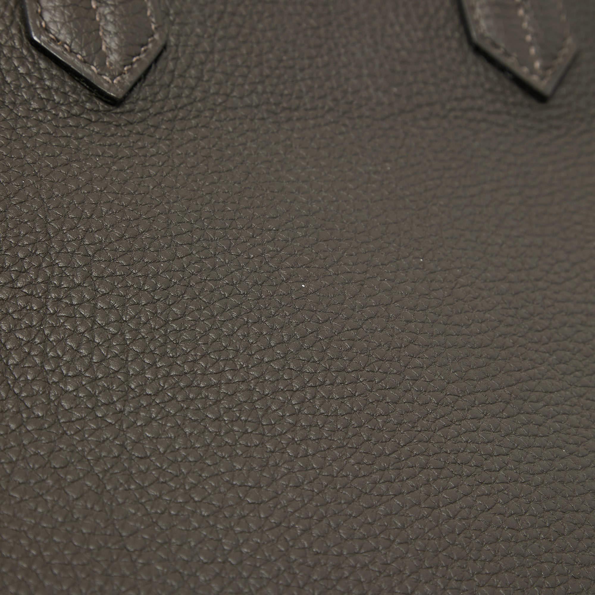 Hermes Macassar Togo Leather Gold Finish Birkin 35 Bag 7