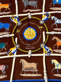 Hermes Magnificent "Limited Edition" "Couvertures et Tenues Silk Jacquard Scarf